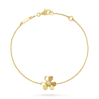 [Rose Jewellery]FRIVOLE GOLD FLOWER PINK MALACHITE BRACELET