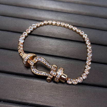 [Rose Jewellery]FORCE  LARGE HORSESHOE FULL DIAMOND TENNIS BRACELET