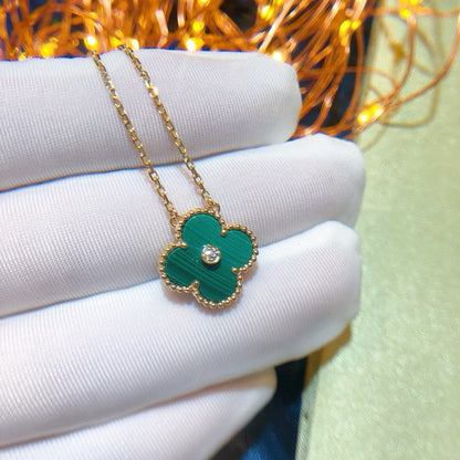 [Rose Jewellery]CLOVER 15MM DIAMOND TURQUOISE NECKLACE