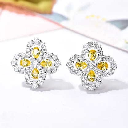 [Rose Jewellery]LOOP EARRINGS FULL MOTIF DIAMOND 16MM SILVE