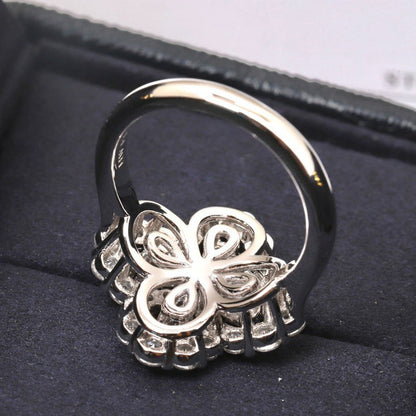 [Rose Jewellery]LOOP RING FULL MOTIF DIAMOND 16MM SILVE