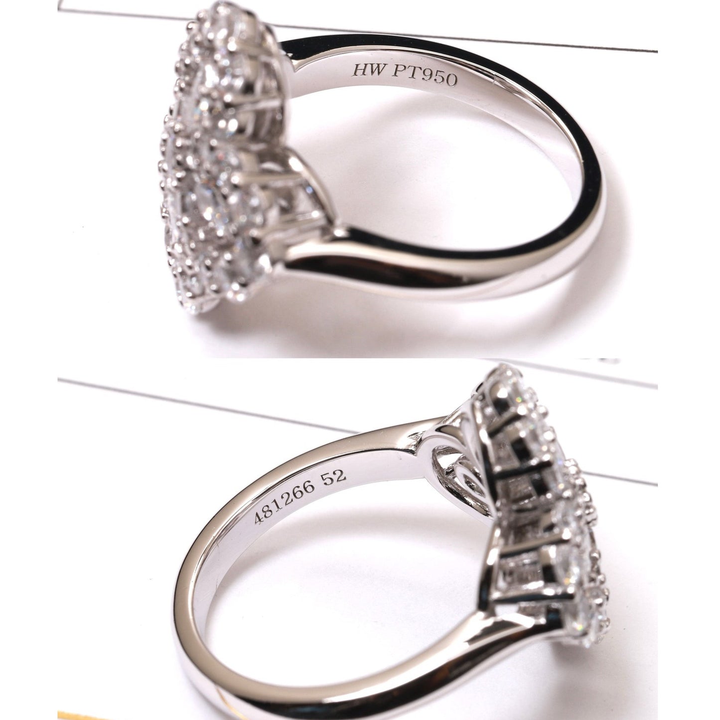 [Rose Jewellery]LOOP RING FULL MOTIF DIAMOND 16MM SILVE