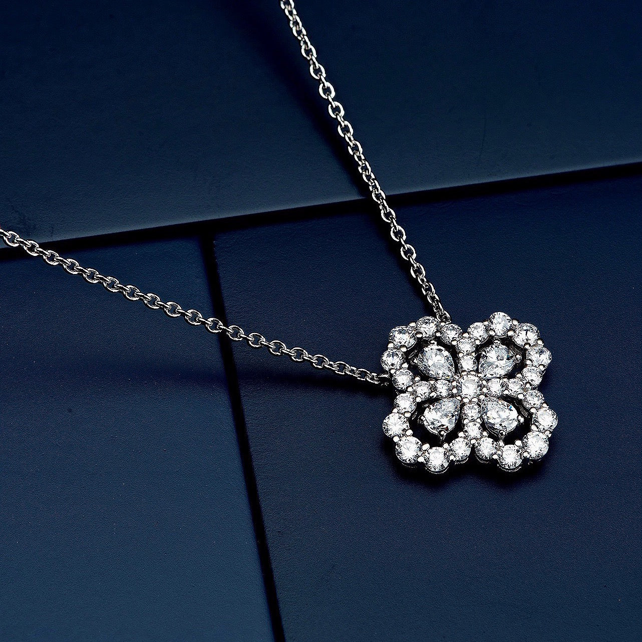 [Rose Jewellery]LOOP NECKLACE FULL MOTIF DIAMOND COMBINATION