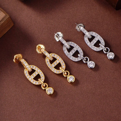 [Rose Jewellery]HM CHAINE DIAMOND EARRINGS