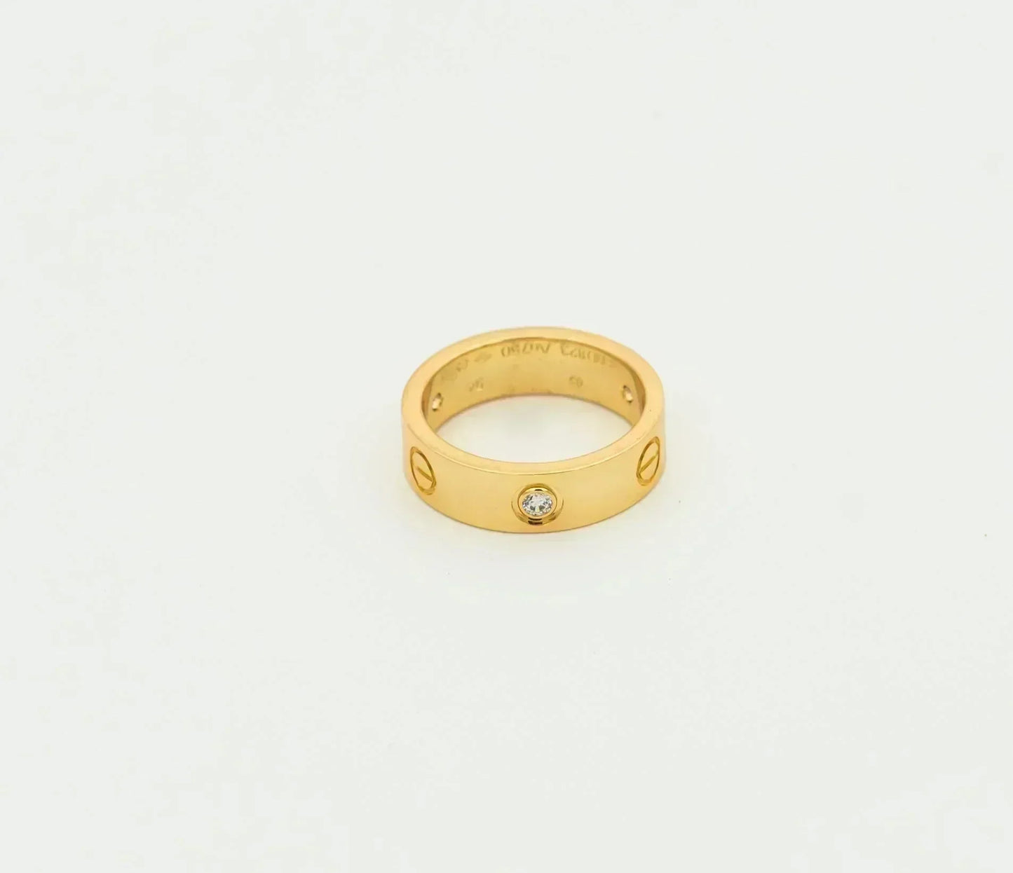 [Rose Jewellery]LOVE RING 5.5MM 3 DIAMONDS GOLD