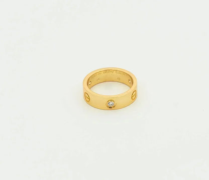 [Rose Jewellery]LOVE RING 5.5MM 3 DIAMONDS GOLD