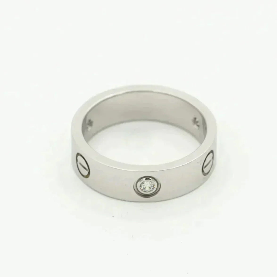 [Rose Jewellery]LOVE RING 5.5MM 3 DIAMONDS SILVER