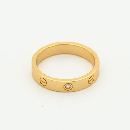 [Rose Jewellery]LOVE RING 4MM 1 DIAMOND PINK GOLD