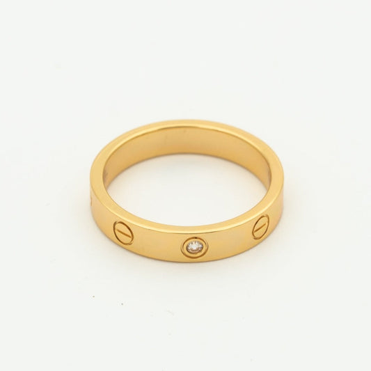 [Rose Jewellery]LOVE RING 4MM 1 DIAMOND PINK GOLD