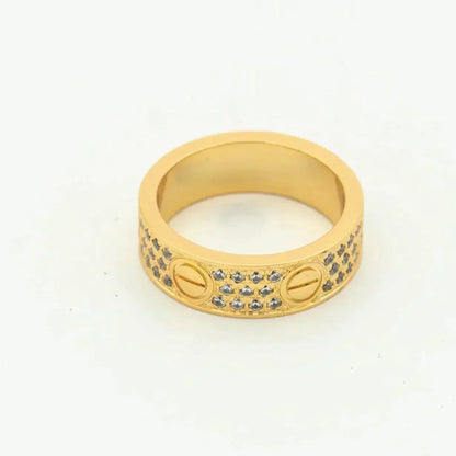 [Rose Jewellery]LOVE RING 5.5MM DIAMONDS PAVED