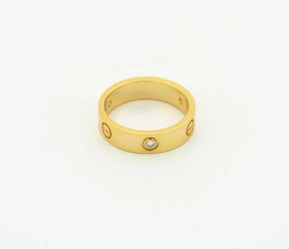 [Rose Jewellery]LOVE RING 4MM 1 DIAMOND GOLD