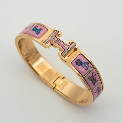 [Rose Jewellery]H PINK GOLD BRACELET PINK CERAMIC