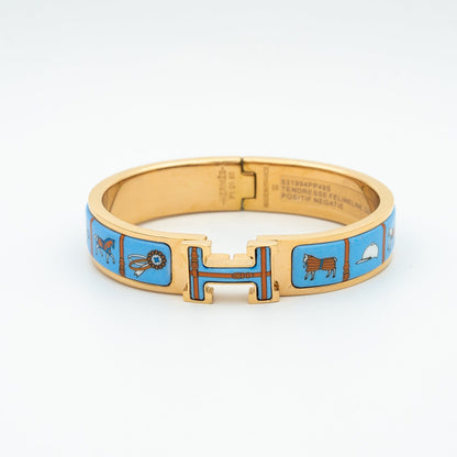 [Rose Jewellery]H PINK GOLD BRACELET BLUE CERAMIC