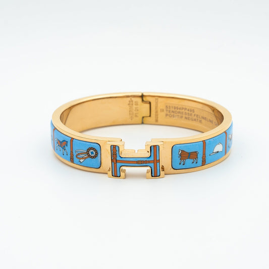 [Rose Jewellery]H PINK GOLD BRACELET BLUE CERAMIC