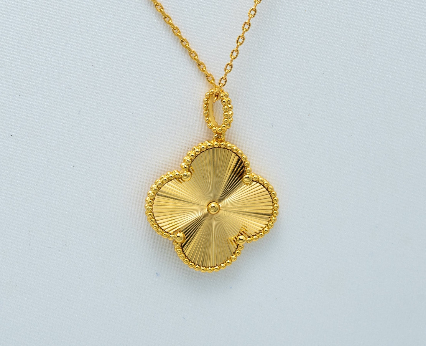 [Rose Jewellery]CLOVER 25MM PEDANT NECKLACE GOLD