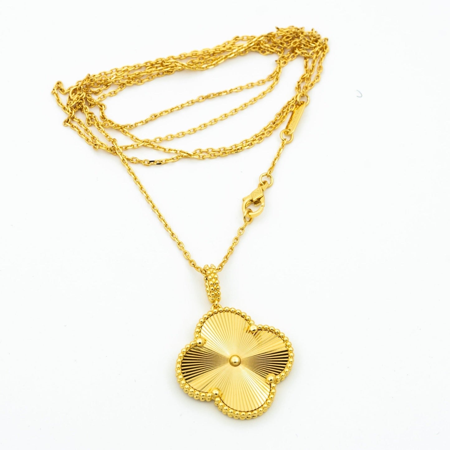 [Rose Jewellery]CLOVER 25MM PEDANT NECKLACE GOLD