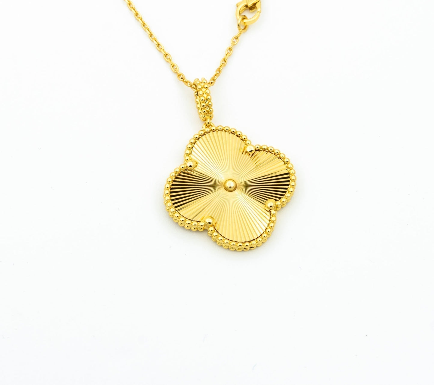 [Rose Jewellery]CLOVER 25MM PEDANT NECKLACE GOLD