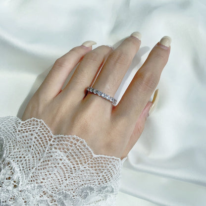 [Rose Jewellery]Sparkling Round Cut Tennis Ring