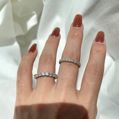 [Rose Jewellery]Sparkling Round Cut Tennis Ring