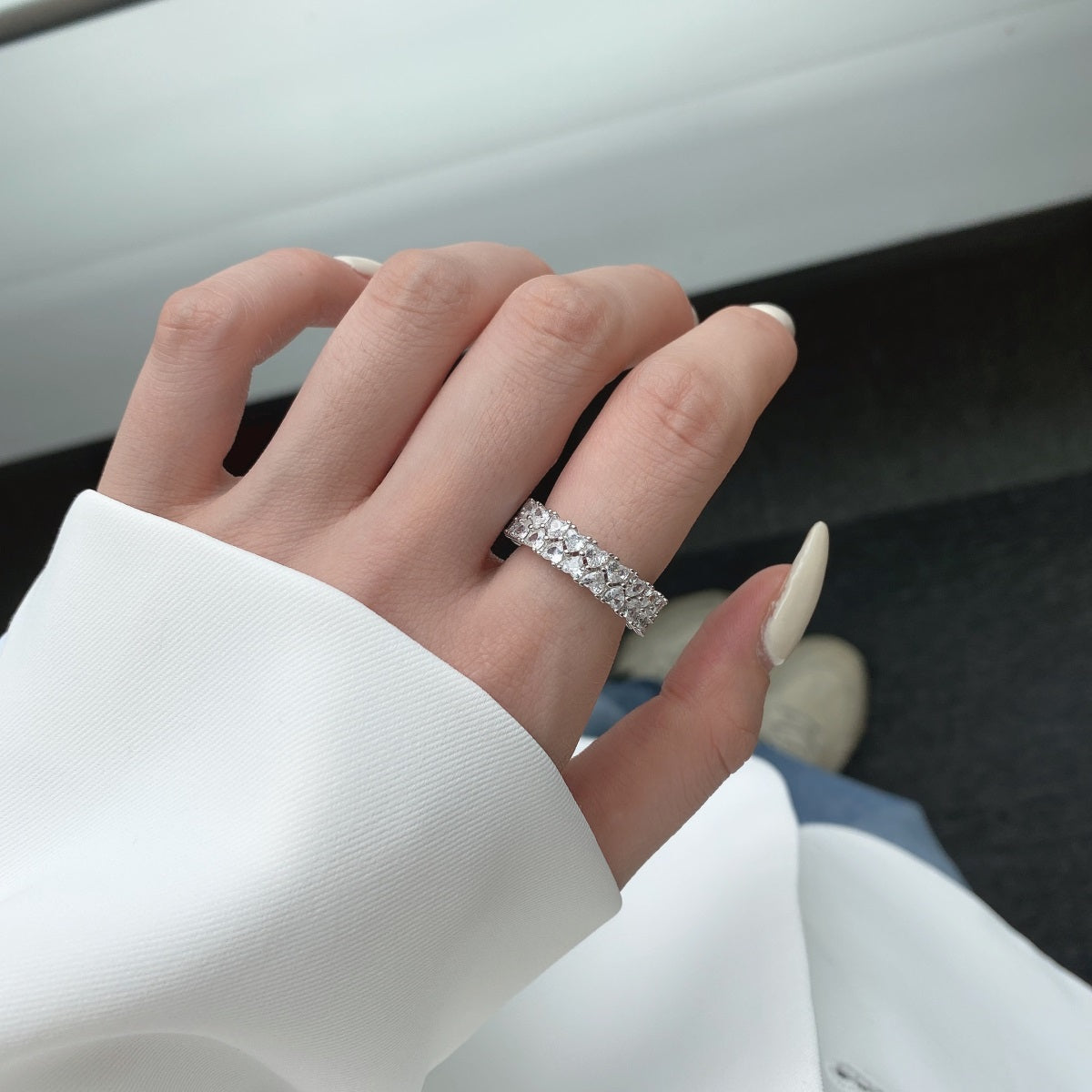 [Rose Jewellery]Sparkling Full Heart Ring