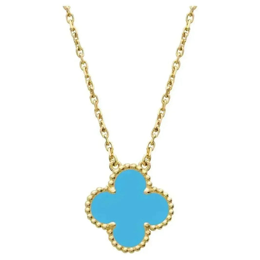 [Rose Jewellery]CLOVER 15MM VINTAGE TURQUOISE NECKLACE