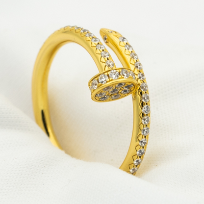 [Rose Jewellery]JUSTE RING 1.8MM GOLD DIAMONDS