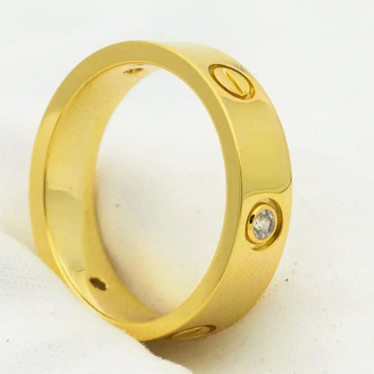 [Rose Jewellery]LOVE RING 5.5MM 3 DIAMONDS GOLD