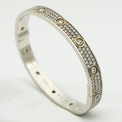 [Rose Jewellery]LOVE BRACELET 6.1MM DIAMOND-PAVED 10 BIG DIAMONDS