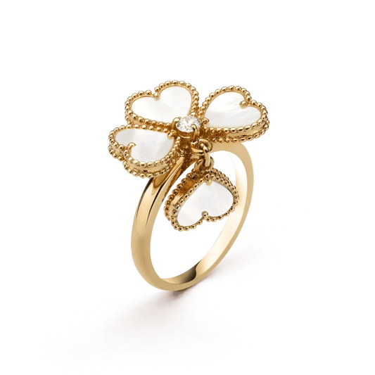 [Rose Jewellery]SWEET CLOVER WHITE MOP RING