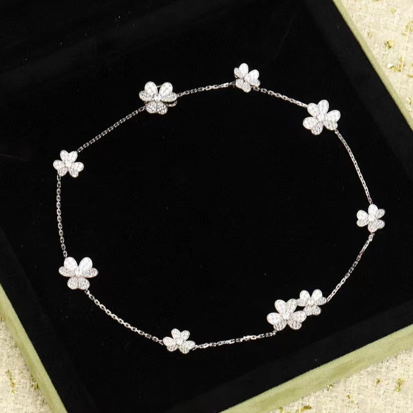 [Rose Jewellery]FRIVOLE SILVER 9 FLOWERS NECKLACE