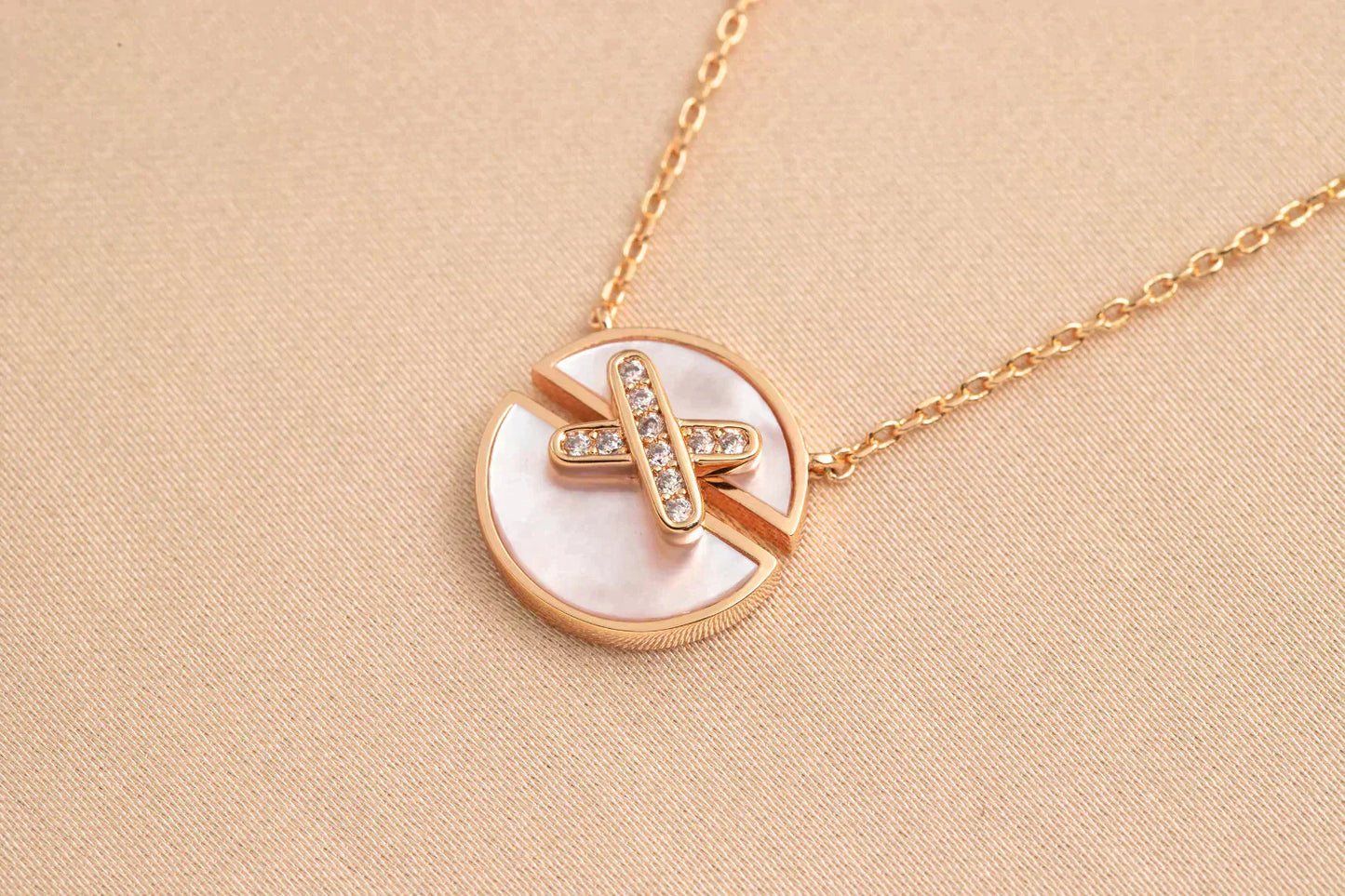 [Rose Jewellery]JEUX DE ROSE GOLD DIAMOND NECKLACE