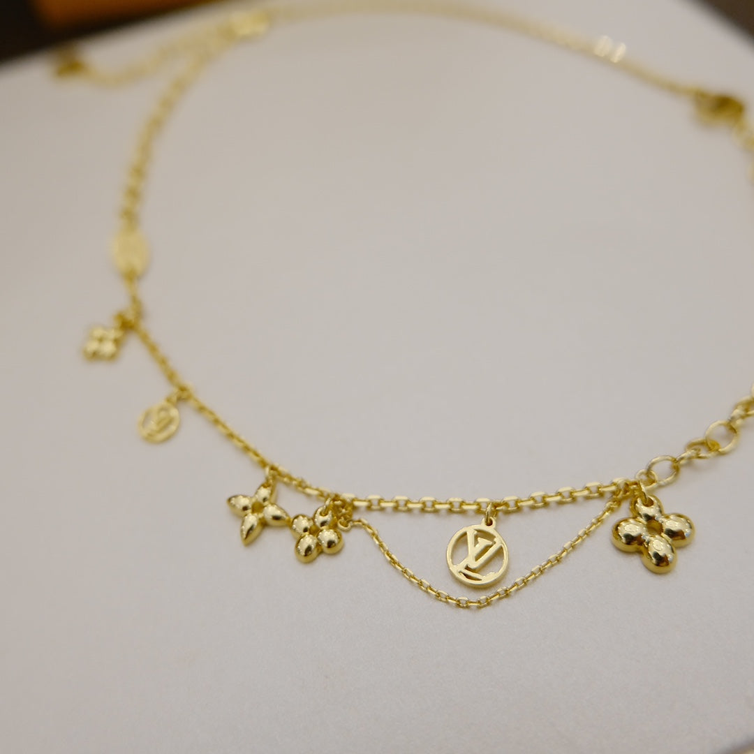 [Rose Jewellery]BLOOMING SUPPLE NECKLACE BRASS