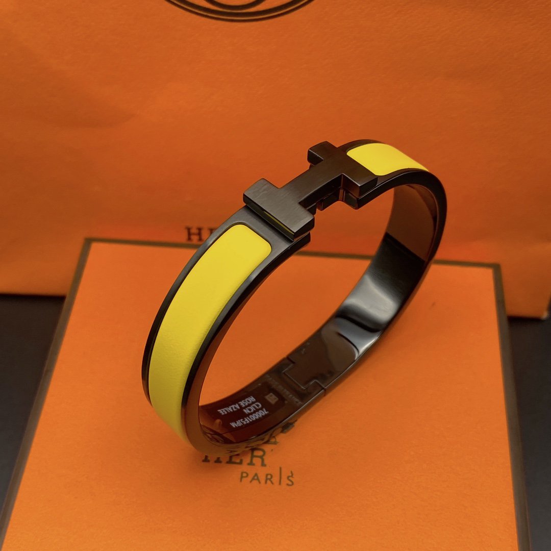 [Rose Jewellery]CLIC HM SO BLACK YELLOW BRACELET