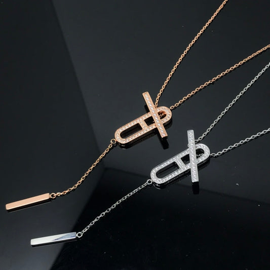 [Rose Jewellery]HM NECKLACE PLATINUM ROSE GOLD DIAMOND