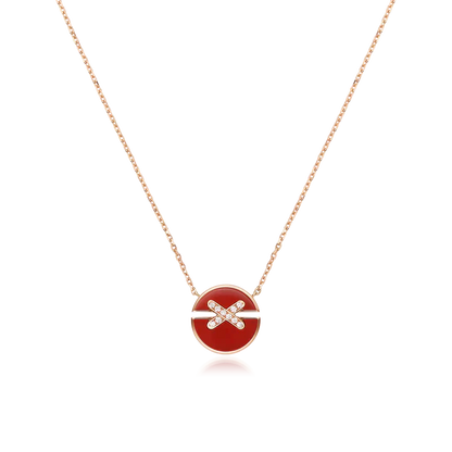 [Rose Jewellery]JEUX DE ROSE GOLD DIAMOND NECKLACE