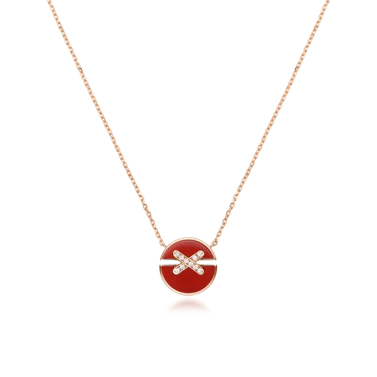 [Rose Jewellery]JEUX DE ROSE GOLD DIAMOND NECKLACE