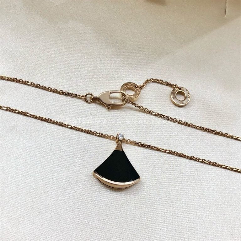 [Rose Jewellery]DREAM NECKLACE ONYX 1 DIAMOND