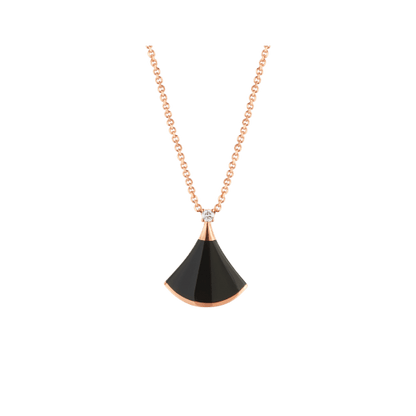 [Rose Jewellery]DREAM NECKLACE ONYX 1 DIAMOND