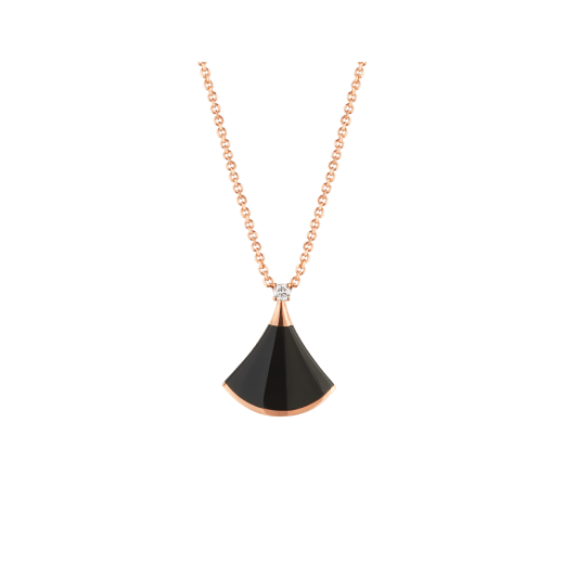 [Rose Jewellery]DREAM NECKLACE ONYX 1 DIAMOND