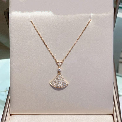 [Rose Jewellery]DREAM NECKLACE PINK GOLD FULL DIAMOND