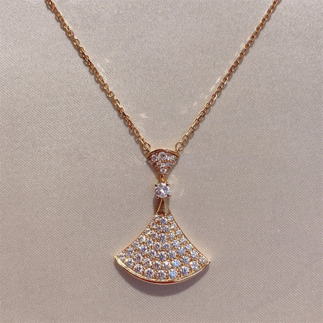 [Rose Jewellery]DREAM NECKLACE PINK GOLD FULL DIAMOND