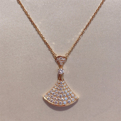 [Rose Jewellery]DREAM NECKLACE PINK GOLD FULL DIAMOND