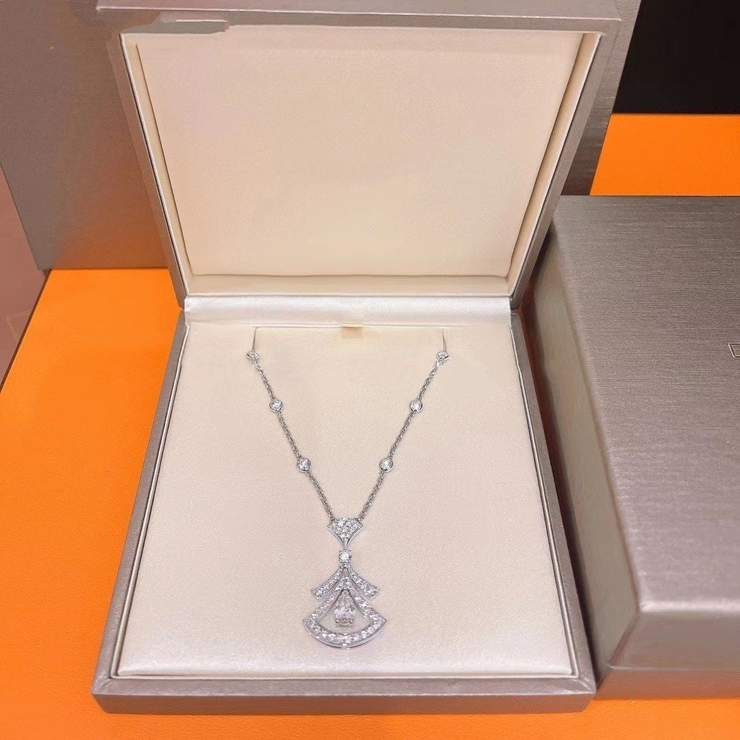 [Rose Jewellery]DREAM NECKLACE WHITE DIAMOND SILVER