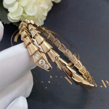 [Rose Jewellery]SERPENTI BRACELET DIAMONDS PINK GOLD