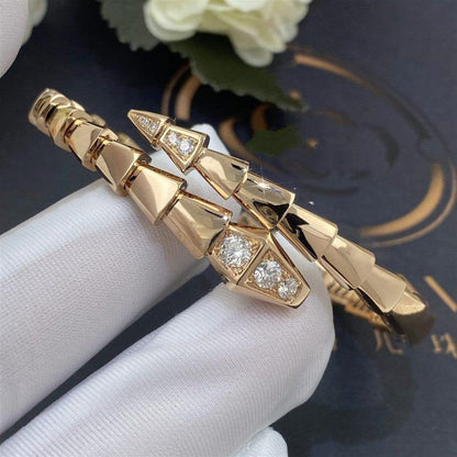 [Rose Jewellery]SERPENTI BRACELET DIAMONDS PINK GOLD