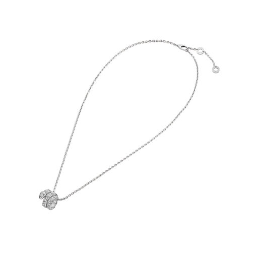 [Rose Jewellery]SERPENTI SILVER NECKLACE DOUBLE RING DIAMOND