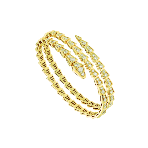 [Rose Jewellery]SERPENTI BRACELET GOLD DIAMOND DOUBLE ROW