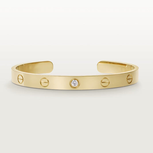 [Rose Jewellery]LOVE BRACELET 6.1MM 1 DIAMOND OPEN CUFF