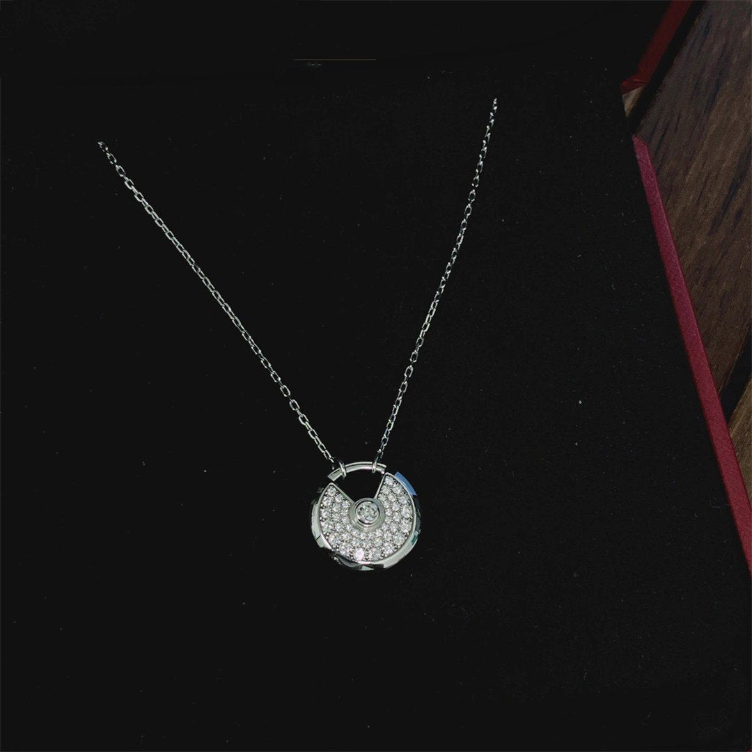 [Rose Jewellery]AMULETTE SILVER FULL DIAMOND NECKLACE