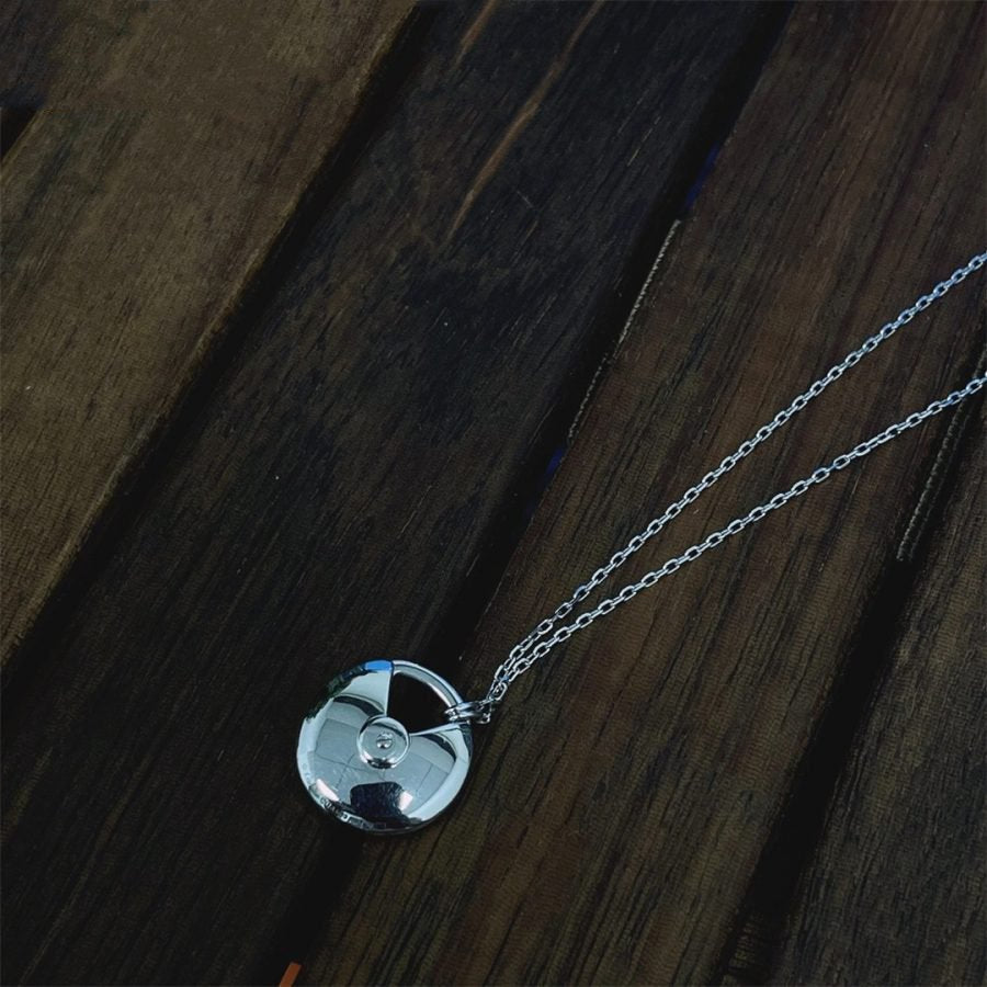 [Rose Jewellery]AMULETTE SILVER FULL DIAMOND NECKLACE